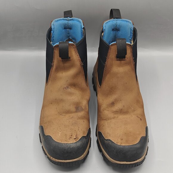 Georgia Boot Blue Collar Chelsea 6" Waterproof Work Boot Tan Slip On - Picture 3 of 12
